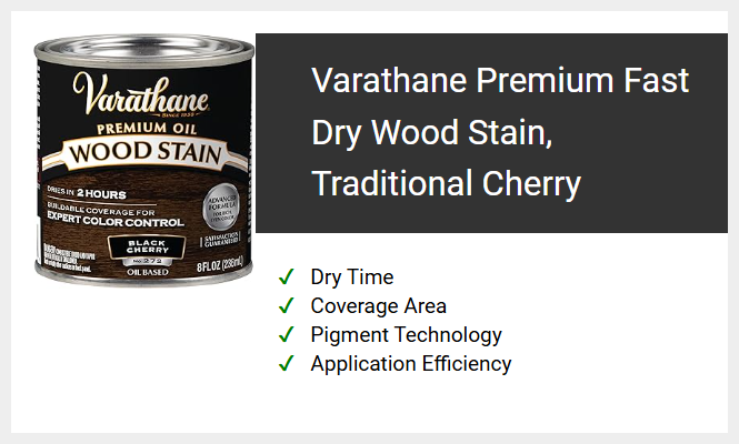 Varathane Premium Fast Dry Wood Stain, Traditional Cherry