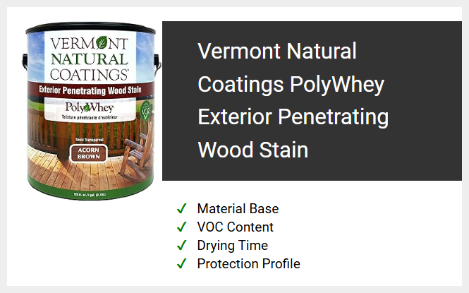 Vermont Natural Coatings PolyWhey Exterior Penetrating Wood Stain