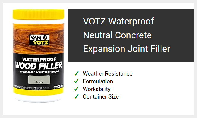 VOTZ Waterproof Neutral Concrete Expansion Joint Filler