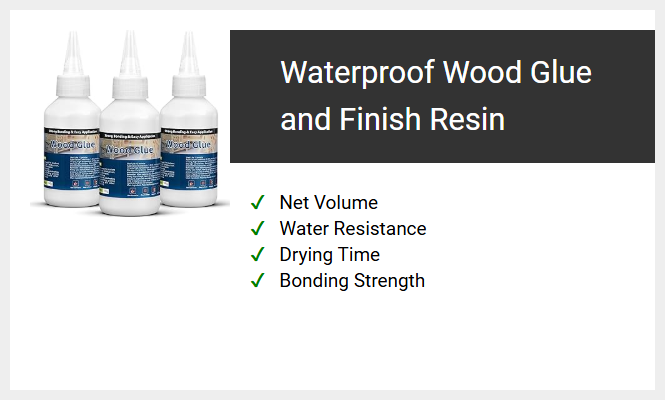 Waterproof Wood Glue and Finish Resin