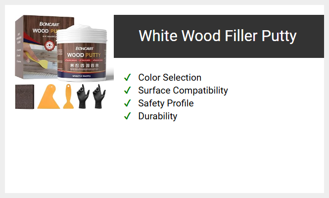 White Wood Filler Putty