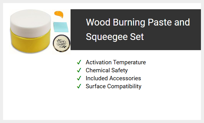 Wood Burning Paste and Squeegee Set