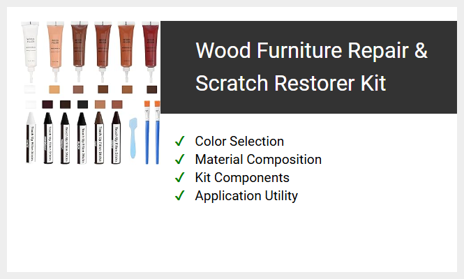 Wood Furniture Repair & Scratch Restorer Kit