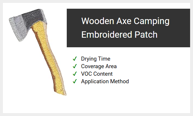 Wooden Axe Camping Embroidered Patch