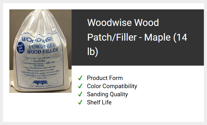 Woodwise Wood Patch/Filler - Maple (14 lb)