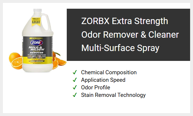 ZORBX Extra Strength Odor Remover & Cleaner Multi-Surface Spray