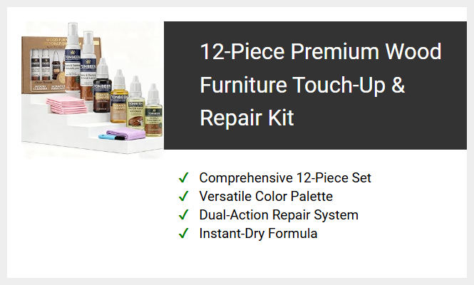 12-Piece Premium Wood Furniture Touch-Up & Repair Kit