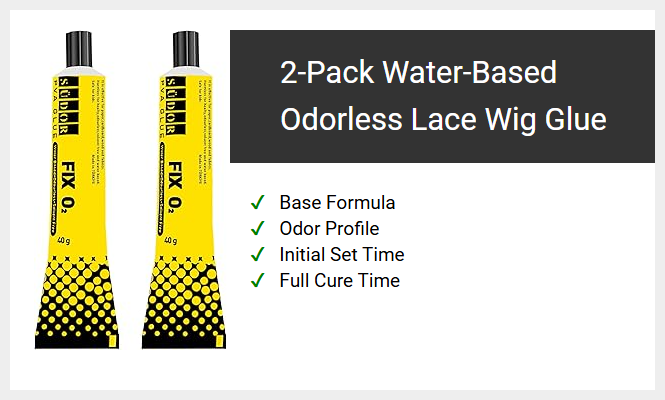 2-Pack Water-Based Odorless Lace Wig Glue