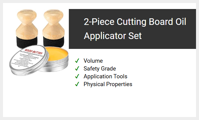 2-Piece Cutting Board Oil Applicator Set