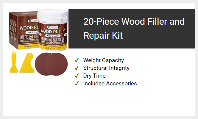 20-Piece Wood Filler and Repair Kit