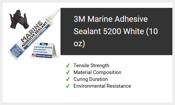 3M Marine Adhesive Sealant 5200 White (10 oz)