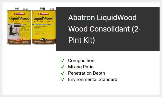 Abatron LiquidWood Wood Consolidant (2-Pint Kit)