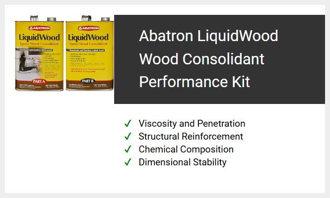 Abatron LiquidWood Wood Consolidant Performance Kit