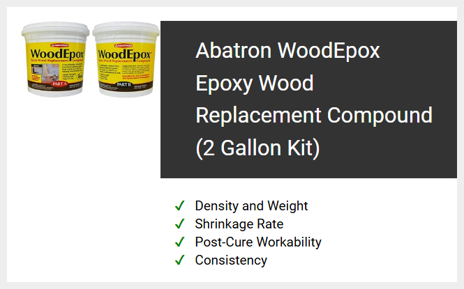 Abatron WoodEpox Epoxy Wood Replacement Compound (2 Gallon Kit)