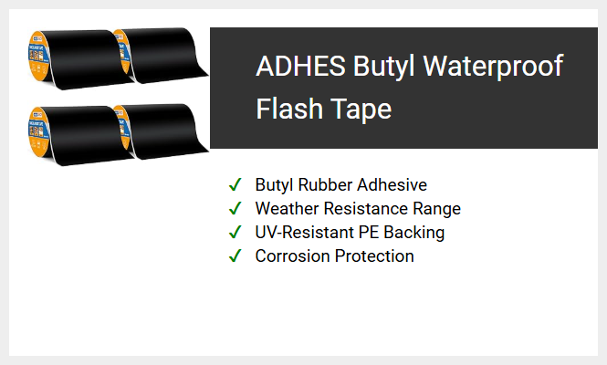 ADHES Butyl Waterproof Flash Tape