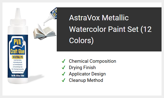 AstraVox Metallic Watercolor Paint Set (12 Colors)
