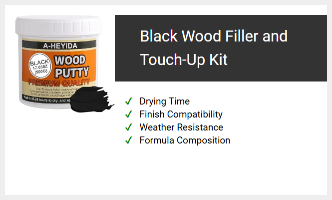 Black Wood Filler and Touch-Up Kit