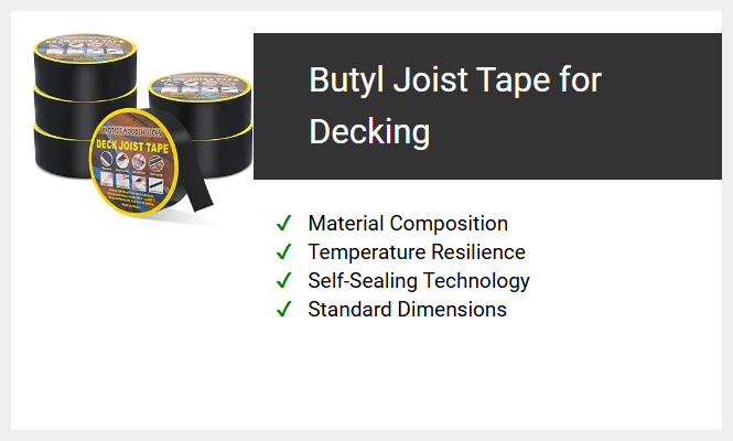Butyl Joist Tape for Decking