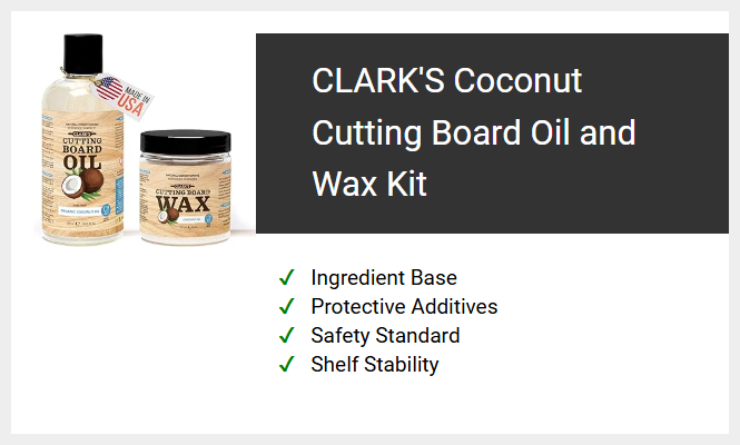 CLARK'S Coconut Cutting Board Oil and Wax Kit