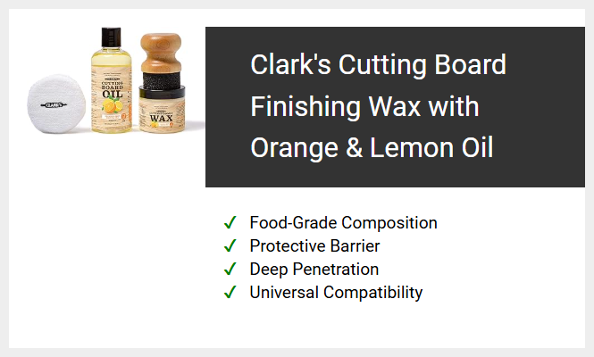 Clark's Cutting Board Finishing Wax with Orange & Lemon Oil