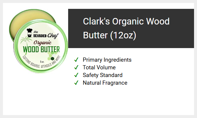 Clark's Organic Wood Butter (12oz)