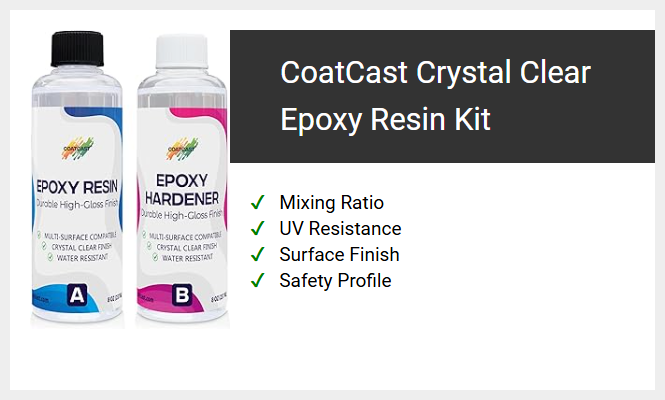 CoatCast Crystal Clear Epoxy Resin Kit