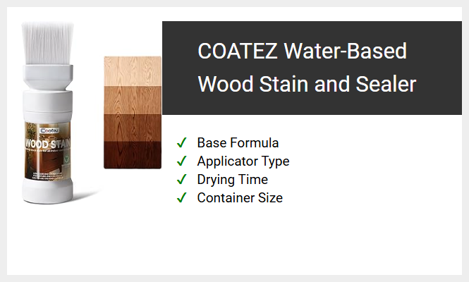 COATEZ Water-Based Wood Stain and Sealer