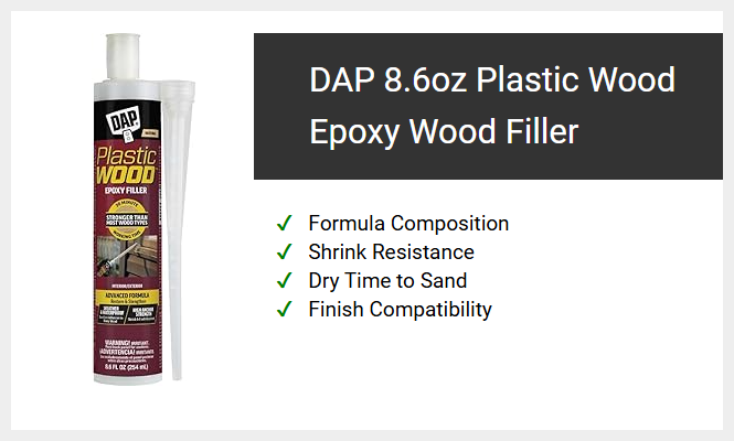 DAP 8.6oz Plastic Wood Epoxy Wood Filler