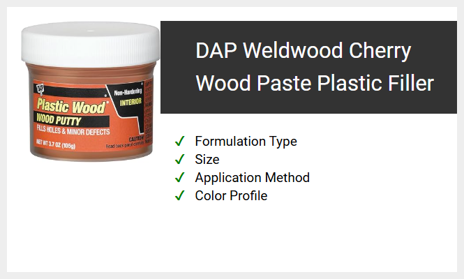 DAP Weldwood Cherry Wood Paste Plastic Filler