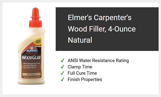 Elmer's Carpenter's Wood Filler, 4-Ounce Natural
