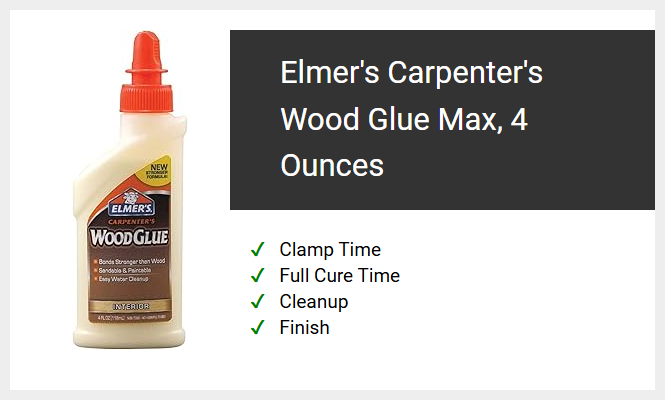 Elmer's Carpenter's Wood Glue Max, 4 Ounces