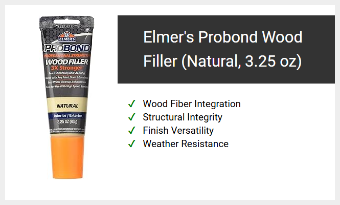 Elmer's Probond Wood Filler (Natural, 3.25 oz)