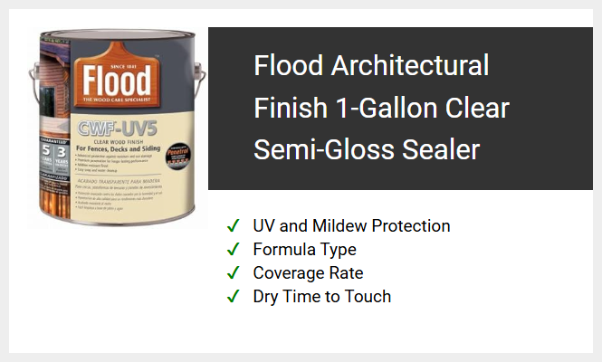 Flood Architectural Finish 1-Gallon Clear Semi-Gloss Sealer
