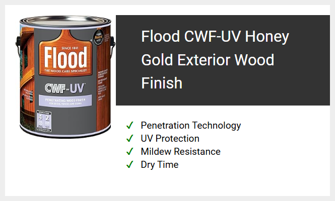 Flood CWF-UV Honey Gold Exterior Wood Finish