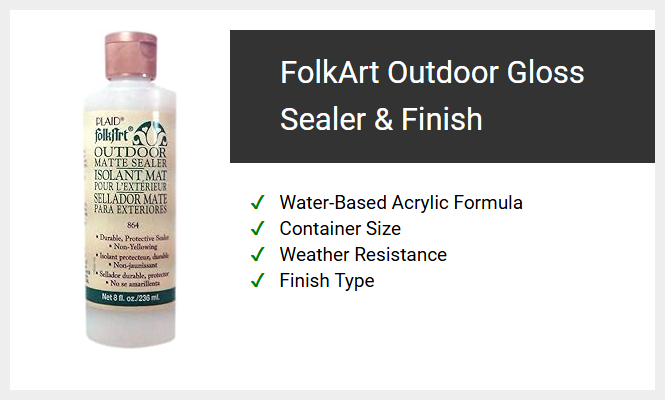 FolkArt Outdoor Gloss Sealer & Finish