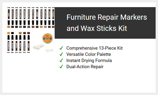 Furniture Repair Markers and Wax Sticks Kit