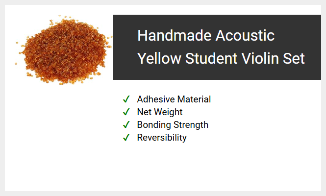Handmade Acoustic Yellow Student Violin Set