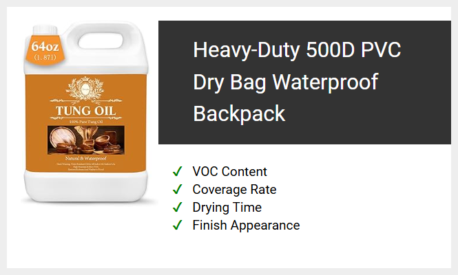 Heavy-Duty 500D PVC Dry Bag Waterproof Backpack