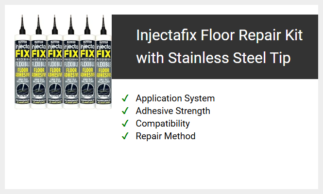 Injectafix Floor Repair Kit with Stainless Steel Tip