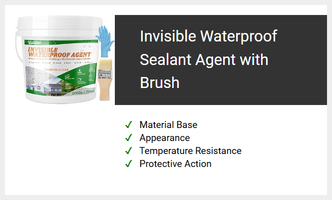 Invisible Waterproof Sealant Agent with Brush