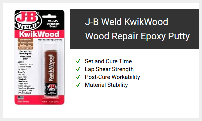 J-B Weld KwikWood Wood Repair Epoxy Putty