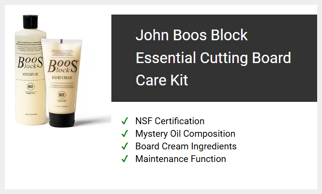 John Boos Block Essential Cutting Board Care Kit