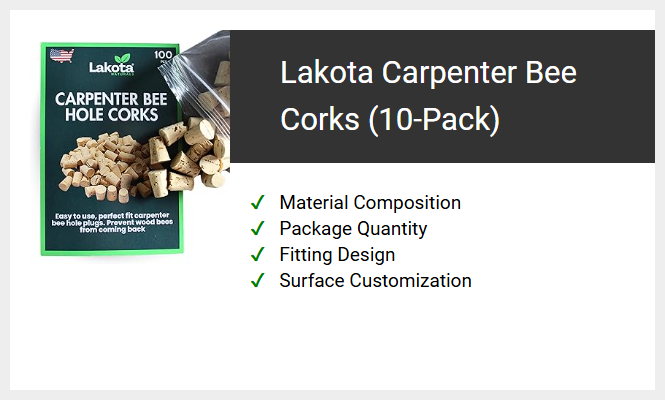 Lakota Carpenter Bee Corks (10-Pack)