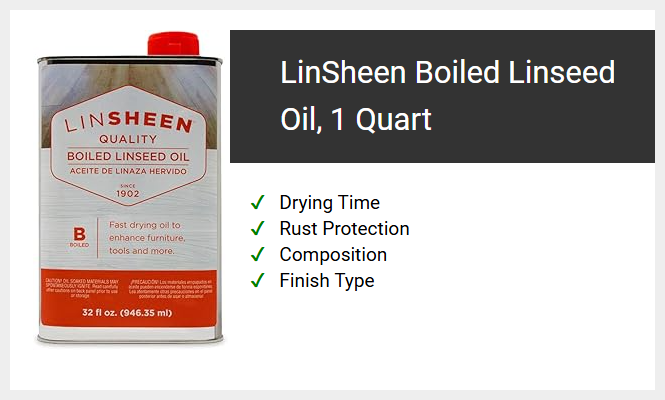 LinSheen Boiled Linseed Oil, 1 Quart