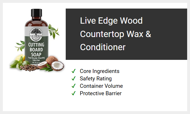 Live Edge Wood Countertop Wax & Conditioner