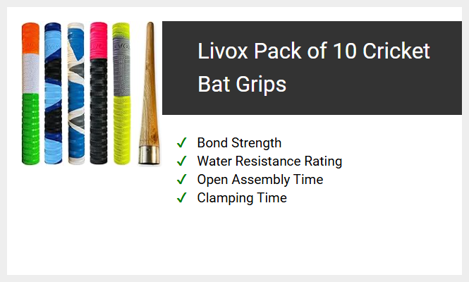 Livox Pack of 10 Cricket Bat Grips