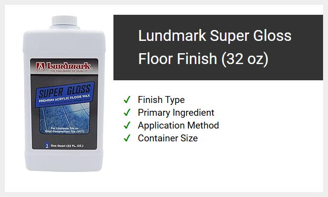 Lundmark Super Gloss Floor Finish (32 oz)