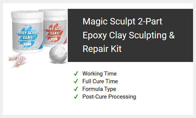 Magic Sculpt 2-Part Epoxy Clay Sculpting & Repair Kit