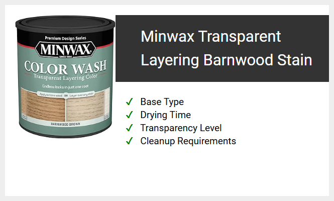 Minwax Transparent Layering Barnwood Stain