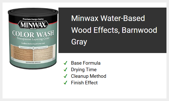 Minwax Water-Based Wood Effects, Barnwood Gray